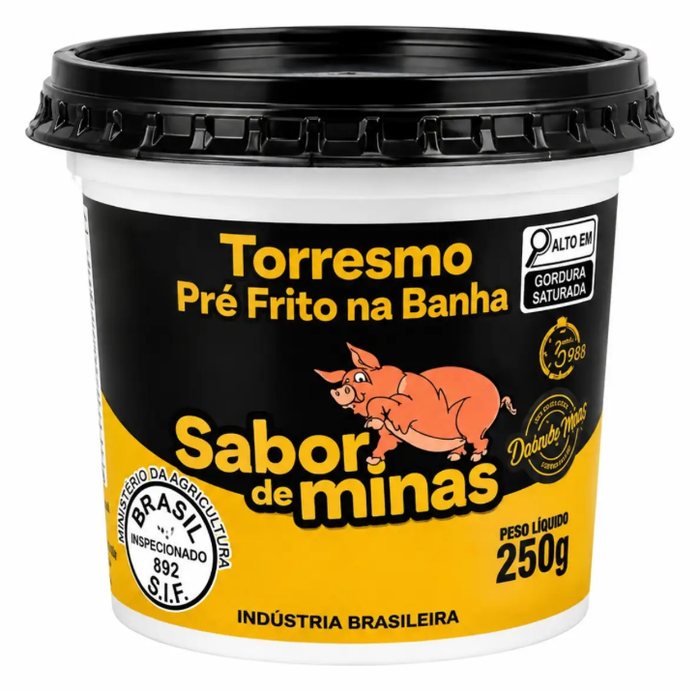Torresmo pré-frito na banha Sabor de Minas 250 g